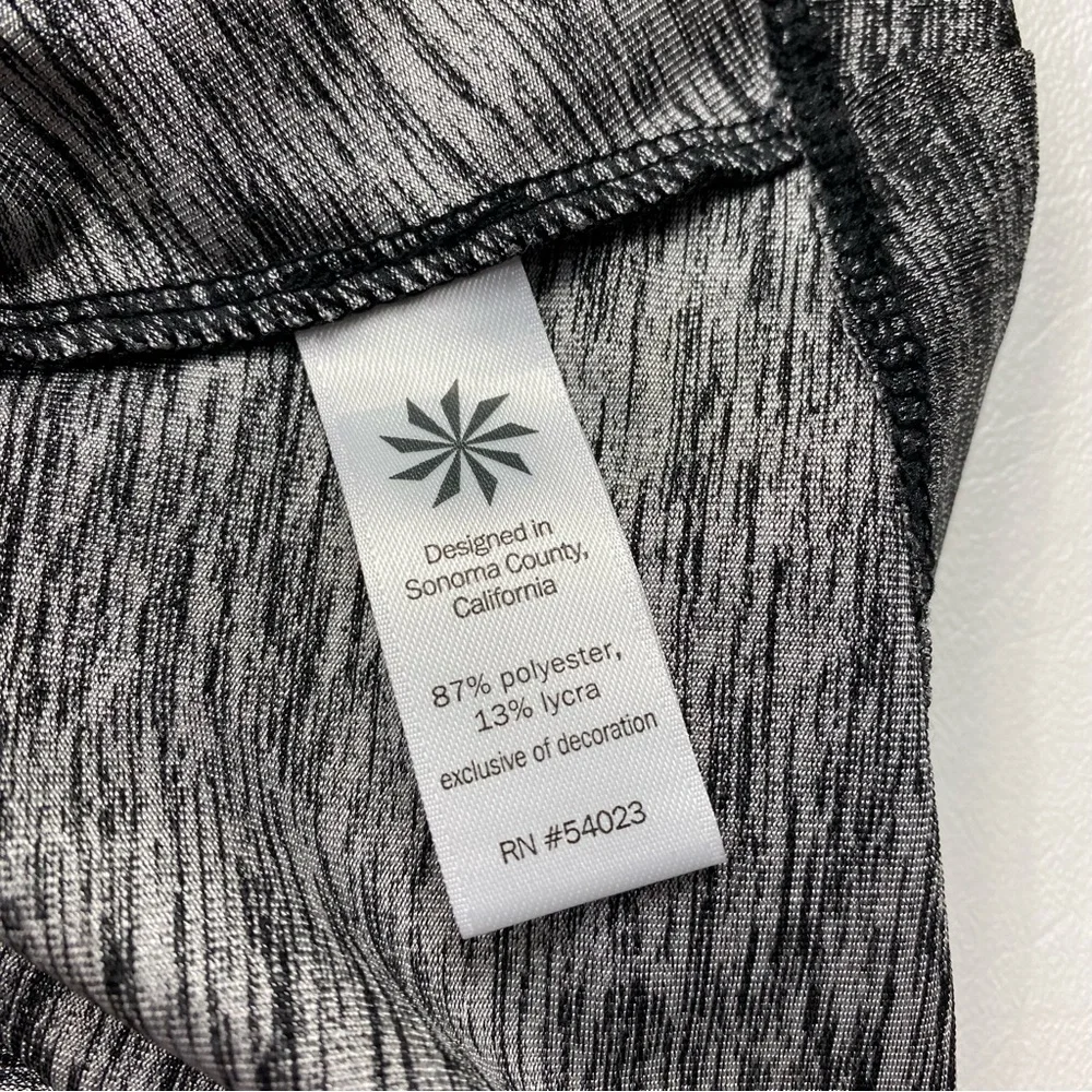 Athleta Gray Faux Wrap Dress Size Medium - Picture 2 of 7